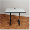 A Picture of product ALE-VA7443BK Alera® Valencia™ Series Training Table T-Leg Base 24.5w x 19.75d 28.5h, Black