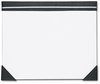 A Picture of product HOD-45002 House of Doolittle™ Executive Doodle Desk Pad,  25-Sheet White Pad, Refillable, 22 x 17, Black/Silver