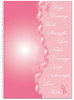 A Picture of product HOD-5226 House of Doolittle™ Breast Cancer Awareness 100% Recycled Ruled Monthly Planner/Journal 10 x 7, Pink Cover, 12-Month (Jan to Dec): 2025