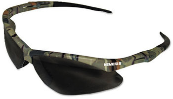 Jackson Safety* Nemesis Safety Eyewear,  Camo Frame, Smoke Anti-Fog Lens