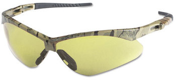 Jackson Safety* Nemesis Safety Eyewear,  Camo Frame, Amber Anti-Fog Lens