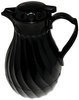 A Picture of product HOR-4022B Hormel Swirl Design Poly Lined Carafe,  Swirl Design, 40oz Capacity, Black