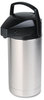 A Picture of product HOR-SV350 Hormel Commercial Grade Jumbo Airpot,  3.5L, Stainless Steel/Black