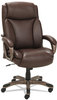A Picture of product ALE-VN4159 Alera® Veon Series Executive High-Back Bonded Leather Chair Supports Up to 275 lb, Brown Seat/Back, Bronze Base