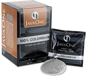 Distant Lands Coffee Coffee Pods,  Colombian Supremo, Single Cup, 14/Box