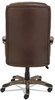 A Picture of product ALE-VN4159 Alera® Veon Series Executive High-Back Bonded Leather Chair Supports Up to 275 lb, Brown Seat/Back, Bronze Base