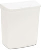 A Picture of product HOS-250201W HOSPECO® Wall Mount Sanitary Napkin Receptacle,  Plastic, 1gal, White