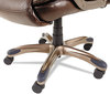 A Picture of product ALE-VN4159 Alera® Veon Series Executive High-Back Bonded Leather Chair Supports Up to 275 lb, Brown Seat/Back, Bronze Base