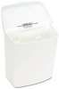 A Picture of product HOS-250201W HOSPECO® Wall Mount Sanitary Napkin Receptacle,  Plastic, 1gal, White