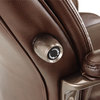 A Picture of product ALE-VN4159 Alera® Veon Series Executive High-Back Bonded Leather Chair Supports Up to 275 lb, Brown Seat/Back, Bronze Base