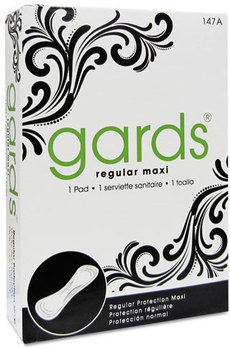 HOSPECO® Gards® Sanitary Napkins #4, 250 Individually Boxed Napkins/Carton