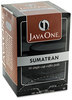 A Picture of product JAV-60000 Distant Lands Coffee Coffee Pods,  Sumatra Mandheling, Single Cup, 14/Box
