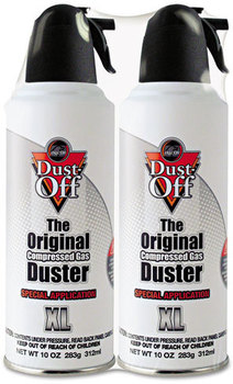 Dust-Off® Nonflammable Duster,  10 oz Cans, 2/Pack