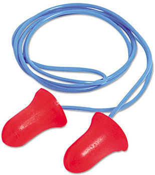 Howard Leight® by Honeywell MAX® 33NRR Corded Single-Use Earplugs. Coral. 100 Pairs.