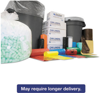Inteplast Group High-Density Commercial Can Liners Value Pack,  36 x 58, 55-Gallon, 14 Micron, Clear, 250/Carton