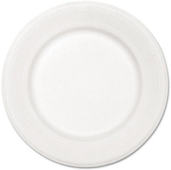 Chinet® Classic Paper Dinnerware,  Plate, 10 1/2" dia, White, 500/Carton