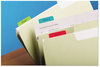 A Picture of product MMM-686ALYR Post-It® Tabs Solid Color 1/5-Cut, Assorted Colors, 2" Wide, 24/Pack