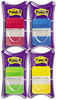 A Picture of product MMM-686RALY Post-It® 1" Tabs Plain Solid Color 1/5-Cut, Assorted Colors, Wide, 100/Pack