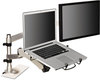 A Picture of product MMM-MALAPTOP2 3M™ Monitor Arm Laptop Adapter,  3 3/4 x 12 1/4, Silver/Black