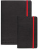 A Picture of product JDK-400065000 Black n' Red™ Black Soft Cover Notebook,  Legal Rule, Black Cover, 5 3/4 x 8 1/4, 71 Sheets/Pad