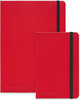 A Picture of product JDK-400065003 Black n' Red™ Red Casebound Hardcover Notebook,  Legal Rule, Red Cover, 5 3/4 x 8 1/4, 71 Sheets/Pd