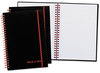 A Picture of product JDK-67026 Black n' Red™ Twinwire Semi-Rigid Plastic-Cover Notebook Plus Pack,  Legal, 5 7/8 x 8 1/4, 70 Sheets, 3/PK
