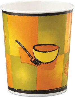 Chinet® Paper Food Containers. 32 oz. Streetside Design. 500 count.