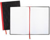 A Picture of product JDK-D66174 Black n' Red™ Casebound Notebooks,  Legal Rule, 8 1/4 x 11 3/4, White, 96 Sheets