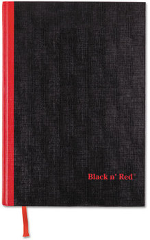Black n' Red™ Casebound Notebooks,  Legal Rule, 8 1/4 x 11 3/4, White, 96 Sheets