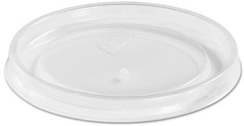 Chinet® High Heat Vented Plastic Lids,  Fits All Sizes: 6-16 oz, Translucent, 50/Bag