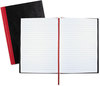 A Picture of product JDK-E66857 Black n' Red™ Casebound Notebooks,  Legal Rule, 5 5/8 x 8 1/4, White, 96 Sheets