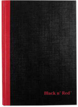 Black n' Red™ Casebound Notebooks,  Legal Rule, 5 5/8 x 8 1/4, White, 96 Sheets