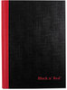 A Picture of product JDK-E66857 Black n' Red™ Casebound Notebooks,  Legal Rule, 5 5/8 x 8 1/4, White, 96 Sheets