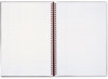 A Picture of product JDK-E67008 Black n' Red™ Twin Wire Poly Cover Notebook,  Legal Rule, 8 1/4 x 11 3/4, 70 Sheets