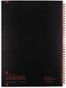 A Picture of product JDK-E67008 Black n' Red™ Twin Wire Poly Cover Notebook,  Legal Rule, 8 1/4 x 11 3/4, 70 Sheets