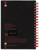 A Picture of product JDK-F67010 Black n' Red™ Twin Wire Poly Cover Notebook,  Legal Ruled, 4 1/8 x 5 7/8, White, 70 Sheets