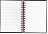 A Picture of product JDK-L67000 Black n' Red™ Twinwire Hardcover Notebook,  Legal Rule, 5 7/8 x 8 1/4, White, 70 Sheets