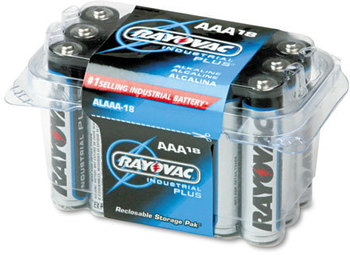 Rayovac® Industrial PLUS Alkaline Batteries,  AAA, 18/Pack