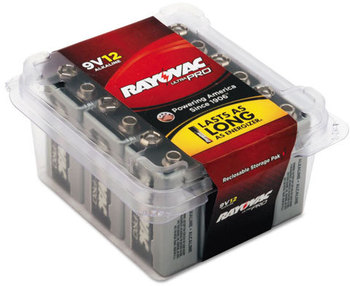 Rayovac® Ultra Pro™ Alkaline Batteries,  9V, 12/Pack