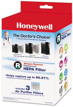 Honeywell Allergen Remover Replacement HEPA Filters,  3/Pack