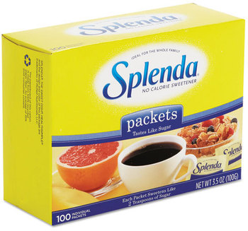 Splenda® No Calorie Sweetener Packets,  0.035 oz Packets, 1,200/Case