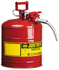 A Picture of product JUS-7250120 JUSTRITE® AccuFlow™ Safety Can,  Type II, 5gal, Red, 5/8" Hose