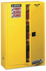 A Picture of product JUS-894500 JUSTRITE 894500 Sure-Grip EX Standard Safety Cabinet, 43w x 18d x 65h, Yellow