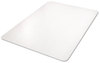 A Picture of product DEF-CM11442FPC deflecto® Clear Polycarbonate All Day Use Chair Mat,  46 x 60