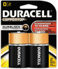 A Picture of product DUR-MN1300B2Z Duracell® CopperTop® Alkaline Batteries with Duralock Power Preserve™ Technology,  D, 2/Pk