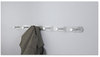A Picture of product SAF-4202 Safco® Nail Head Metal Coat Hooks Wall Rack, Six 36w x 2.75d 2h, Satin