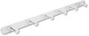 A Picture of product SAF-4202 Safco® Nail Head Metal Coat Hooks Wall Rack, Six 36w x 2.75d 2h, Satin