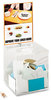 A Picture of product SAF-4234CL Safco® Large Acrylic Collection Box,  9 1/4 x 9 1/4 x 21, Clear