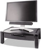 A Picture of product KTK-MS520 Kantek Wide Deluxe Monitor Stand,  Height-Adjustable, 20 x 13 1/4, Black