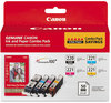 A Picture of product CNM-2945B011 Canon® 2945B011 Inks & Paper Pack, Black/Cyan/Magenta/Yellow